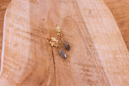 Boucles d'oreilles INSOUCIANCE labradorite