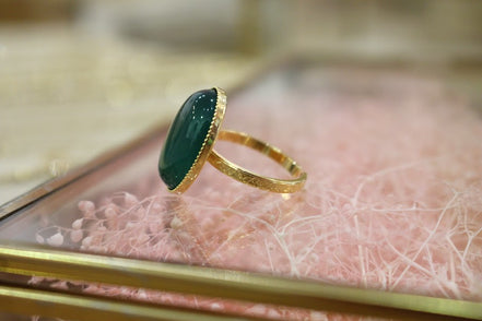 Bague REVERIE agate verte