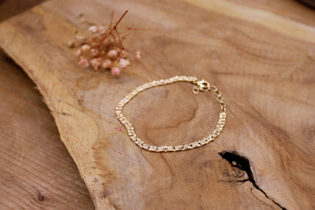 Bracelet doré EMPREINTE FIN