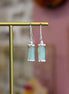 idée cadeau bijou artisanal argenté pierre naturelle verte claire de chrysoprase pierre de compassion