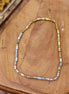 Collier ORIGINE HELLENIQUE vert olive et bleu gris
