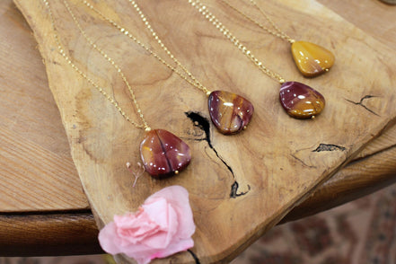 Collier OASIS jaspe mochaïte