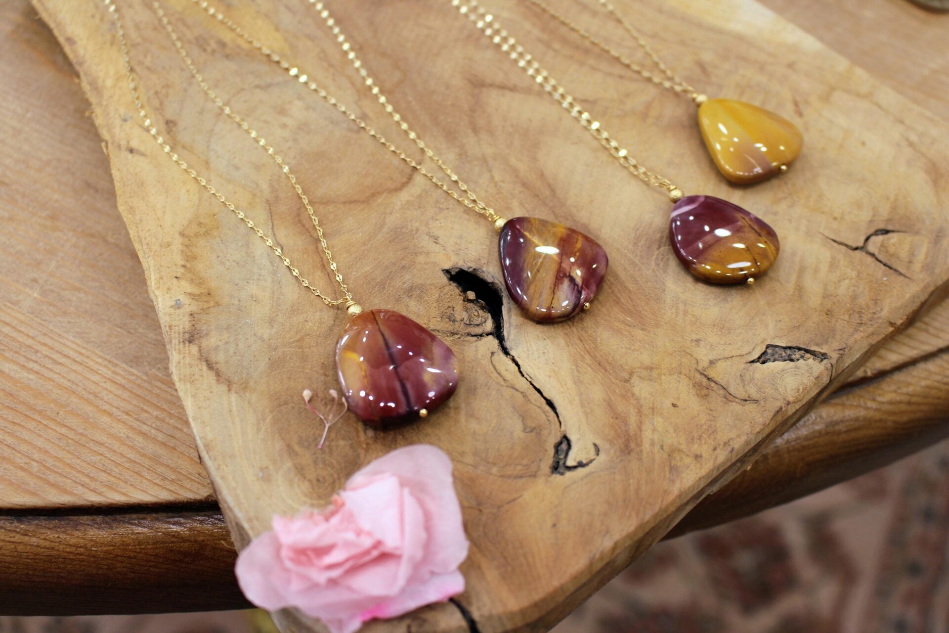 Collier OASIS jaspe mochaïte