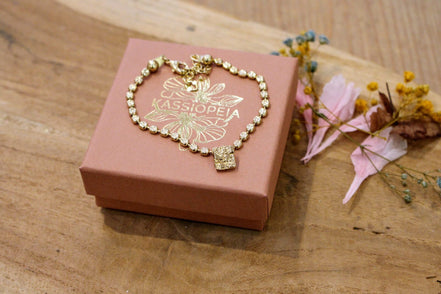 idée cadeau femme bijou bracelet fait main doré