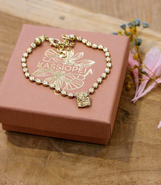 idée cadeau femme bijou bracelet fait main doré