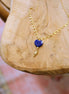Collier INFINI doré - lapis lazuli