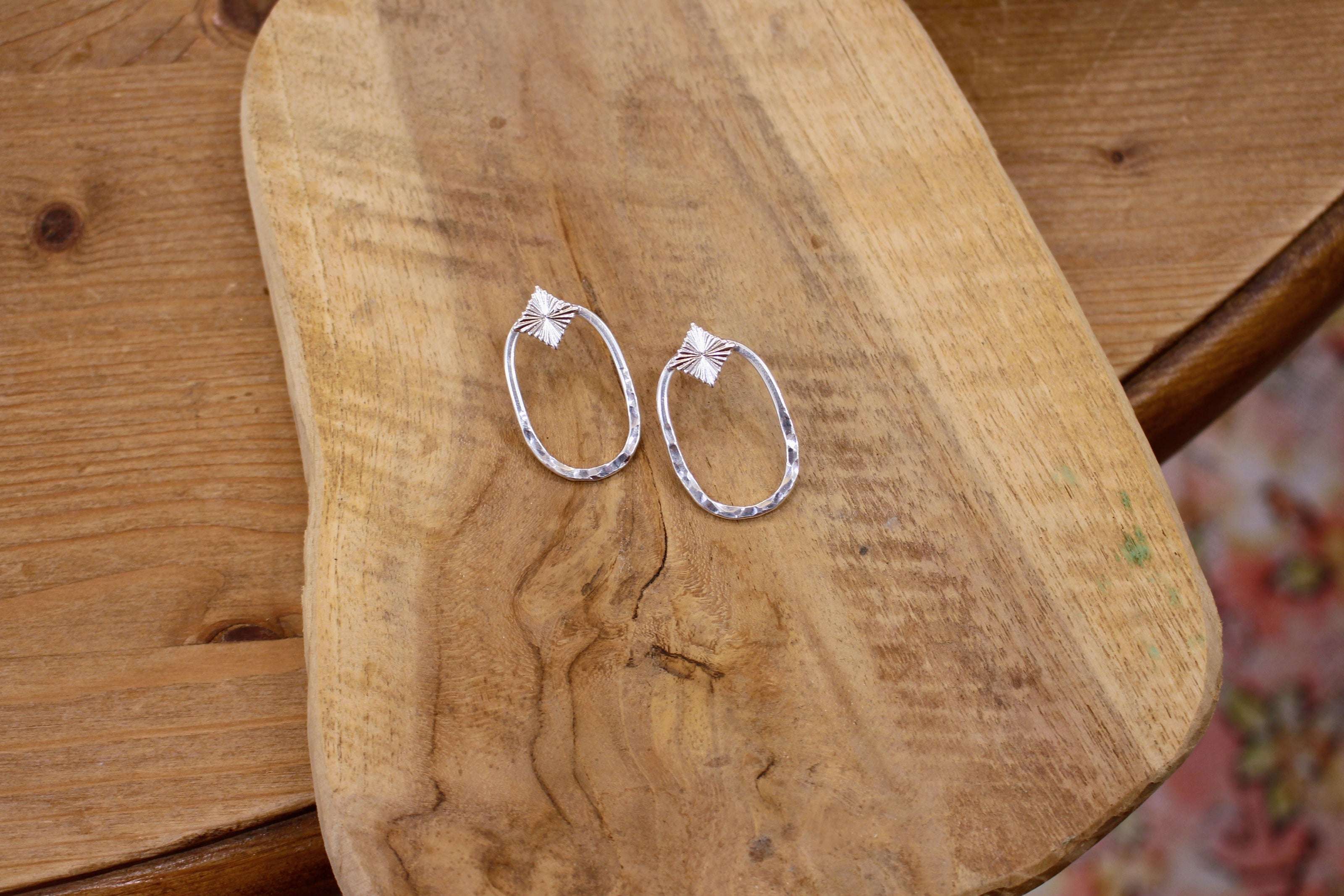 Boucles d'oreilles STRATA doré ou argenté