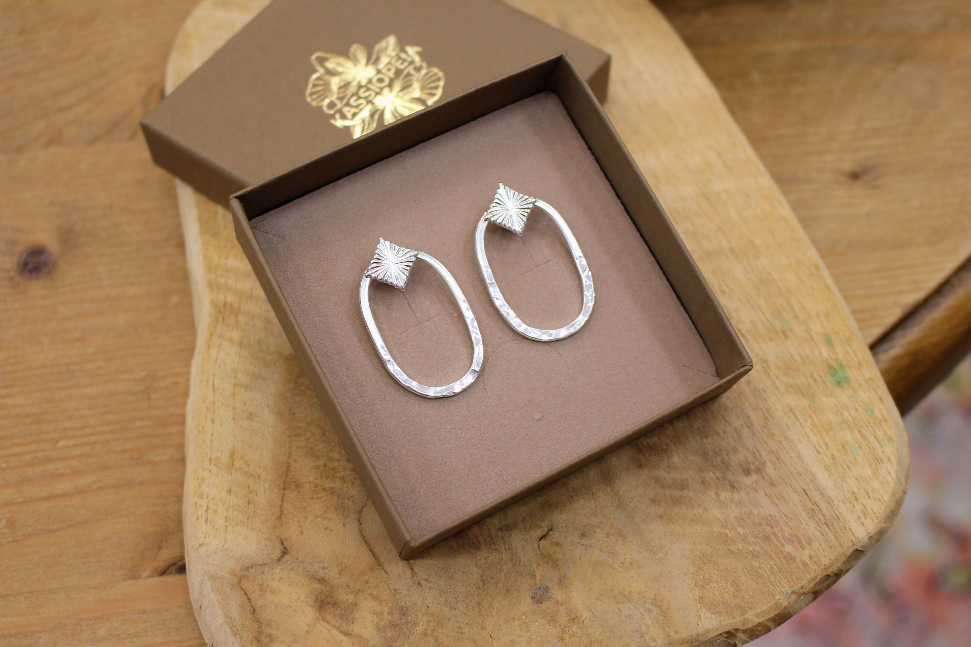 Boucles d'oreilles STRATA doré ou argenté