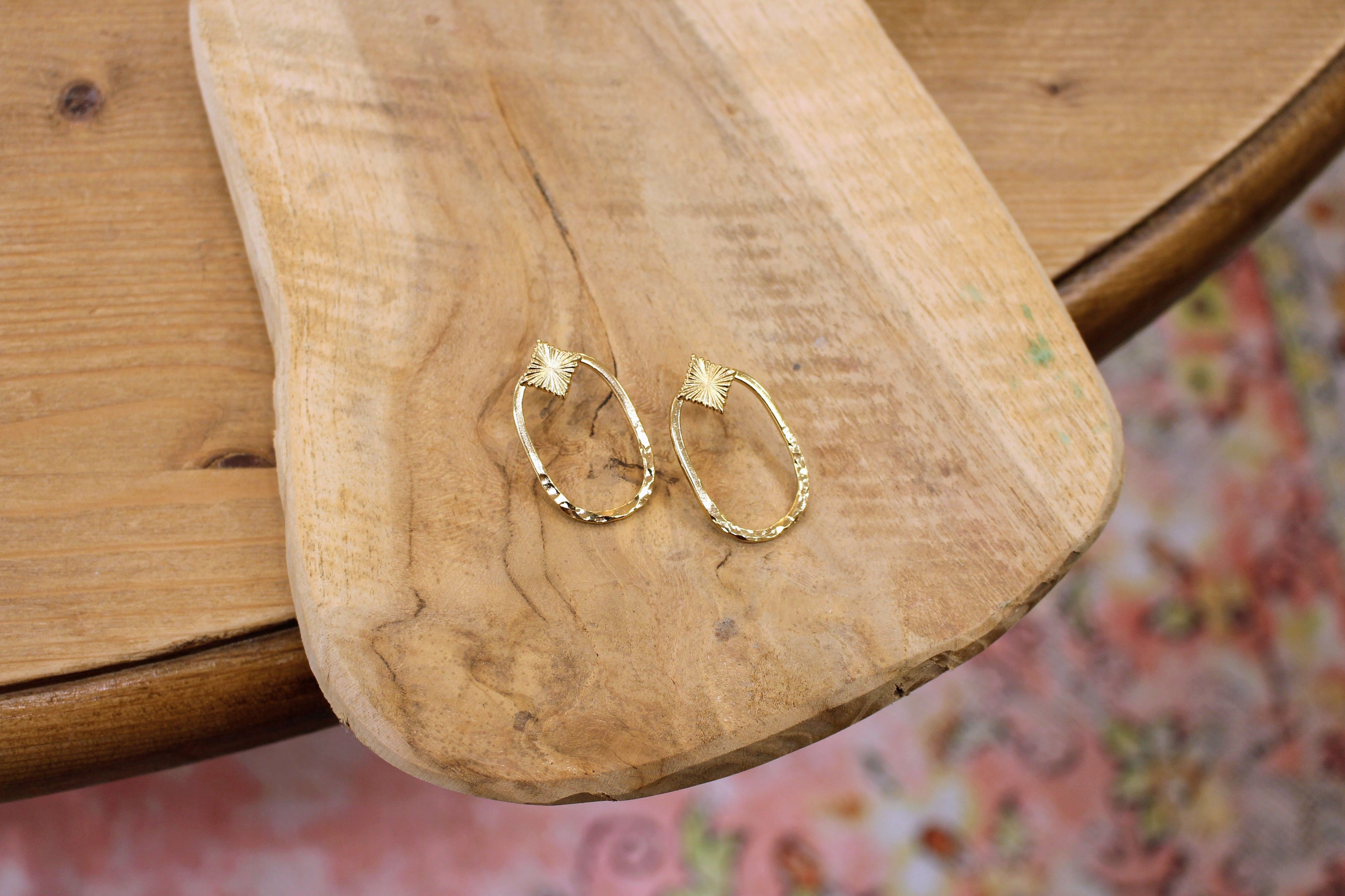 Boucles d'oreilles STRATA doré ou argenté