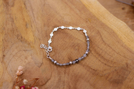 Bracelet MOOD argenté labradorite