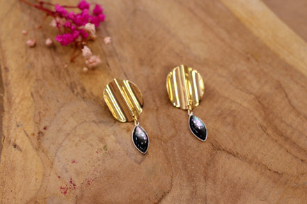 Boucles d'oreilles ECLIPSE AXIS nocturne