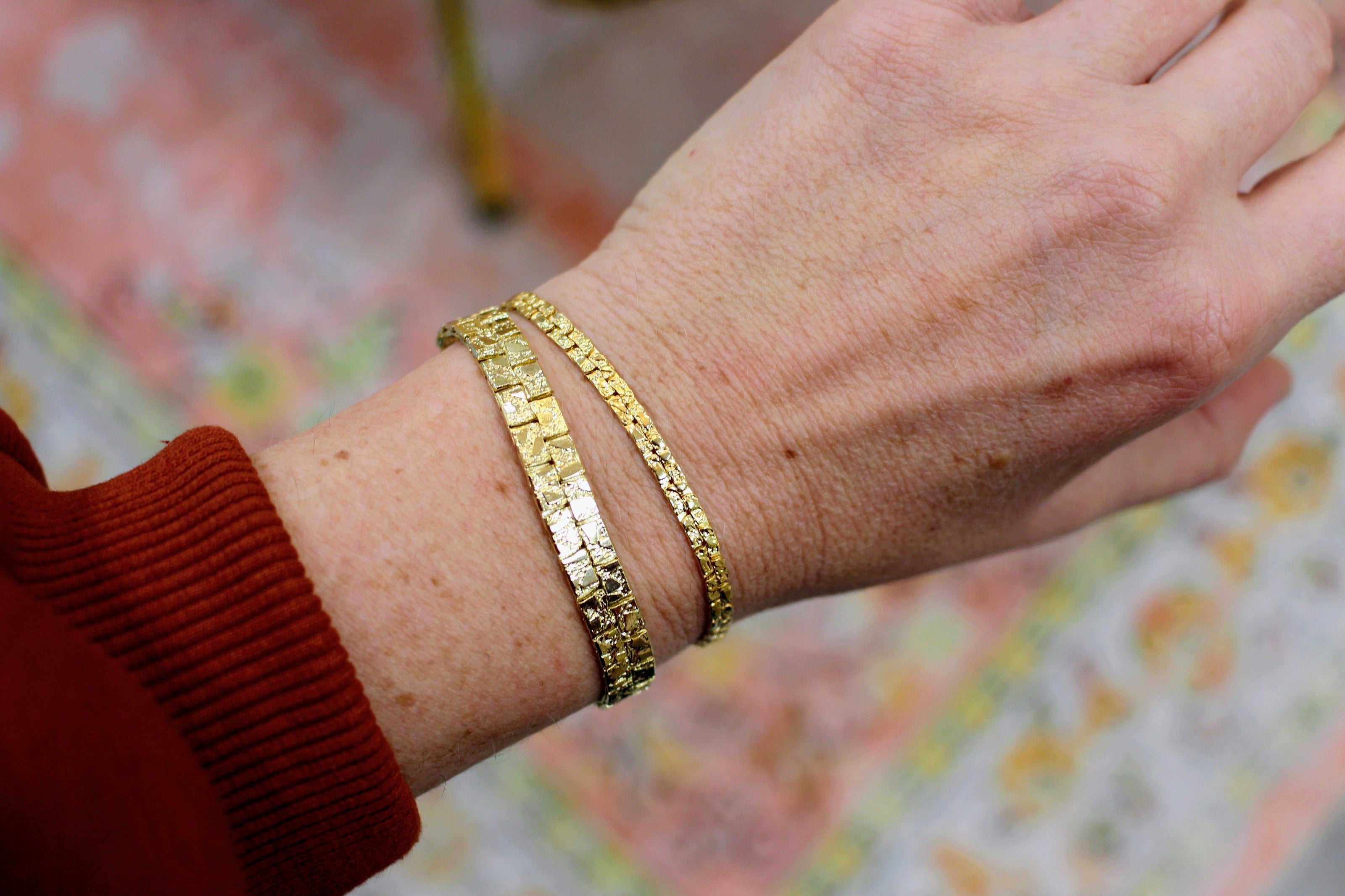 Bracelet doré EMPREINTE FIN