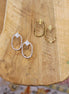 Boucles d'oreilles STRATA doré ou argenté