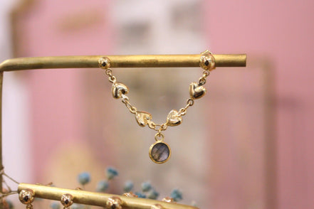 Mono boucle AMOUREUSE - pierre au choix -