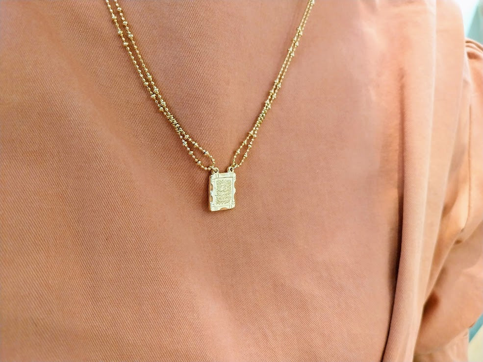 Collier TALISMAN doré