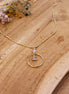 pendentif doré pierre naturelle labradorite collier fin idée cadeau femme