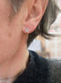 petites boucles d'oreilles étoiles argenté