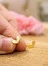 petites boucles d'oreilles puce coeur