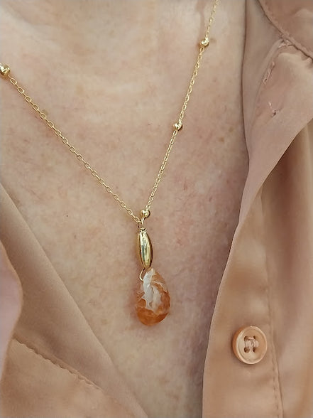Collier TOUT SIMPLEMENT cornaline