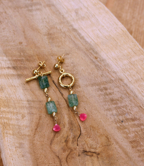 Boucles d'oreilles asymétriques LIMONATA